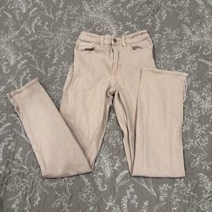 Hollister Women‎ Jeans 3R 26x31 Beige Ultra High Rise 90s Vintage Straight